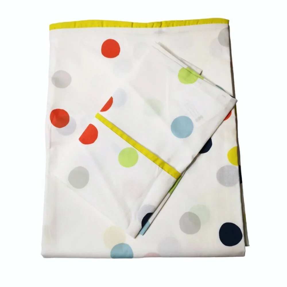 Brand New IKEA Kid Colorful Polka Dots Duvet And‎ Pillow Case
